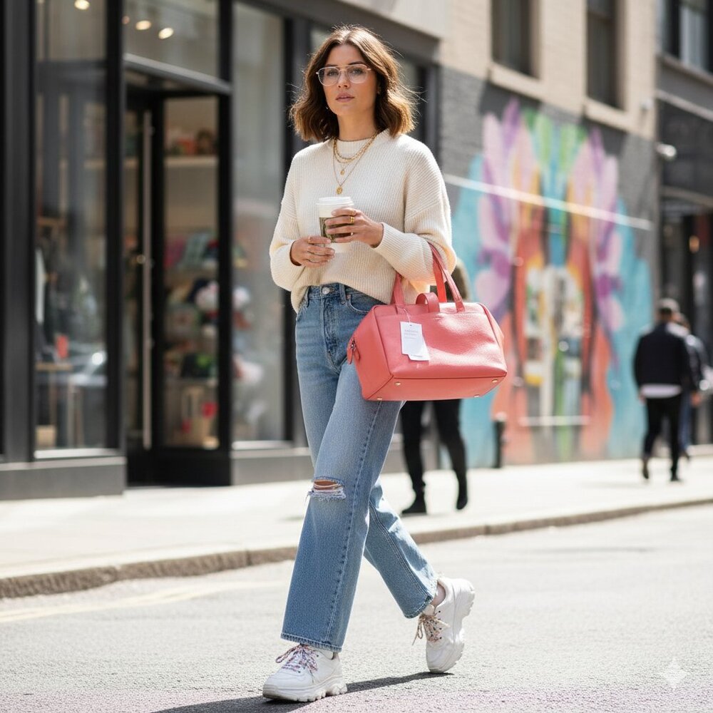 NWT Senreve Doctor Bag in Pebbled Coral